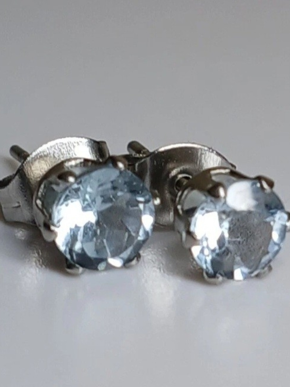 Sky Blue Topaz Studs